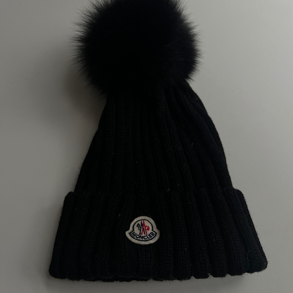 Moncler Beanie with Pom Pom